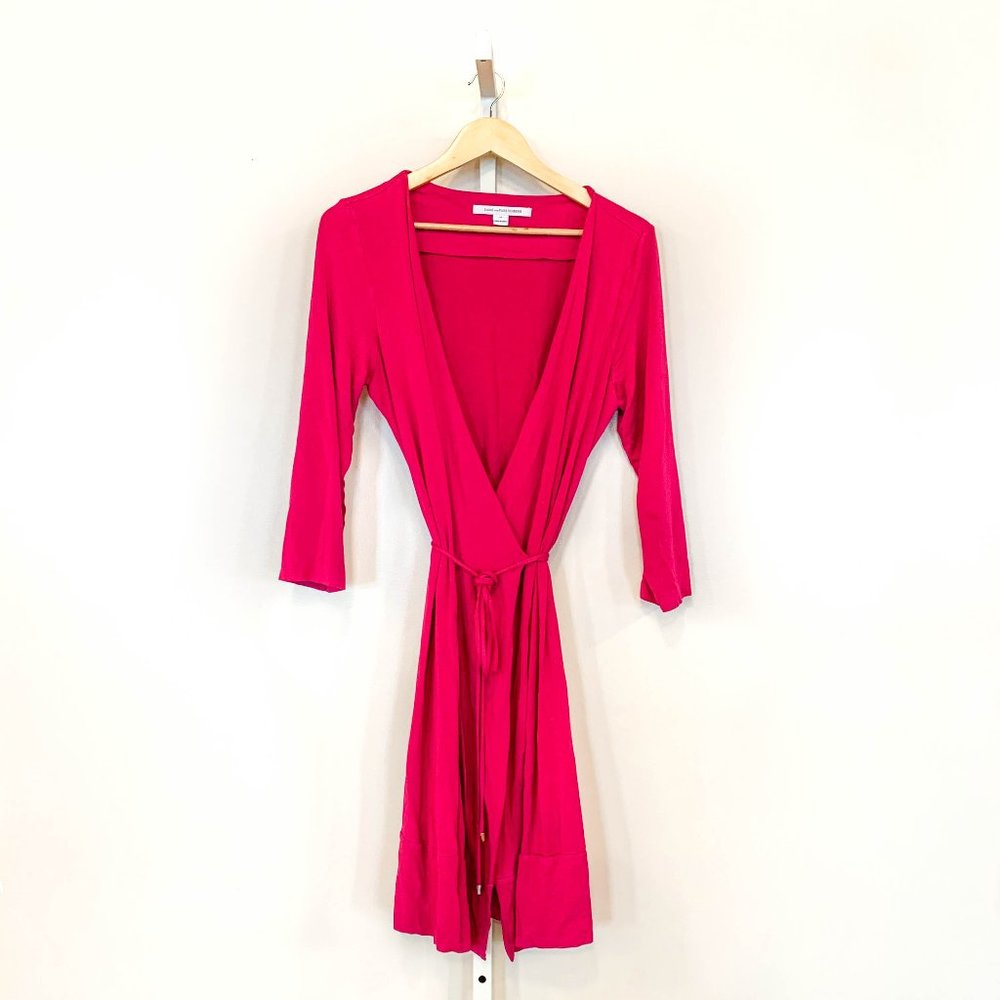 Diane Von Furstenberg Pink  Wrap Dress